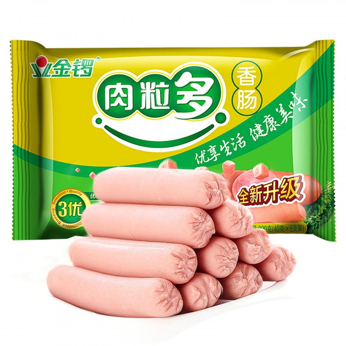 金锣 肉粒多香肠40g*8支/袋 火腿肠 零食 食品